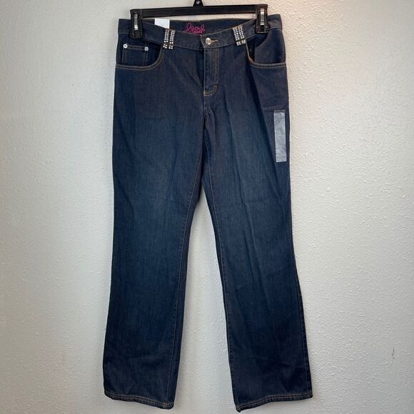 NWT IZOD Holiday Rhinestone Jeans Size 10 - Picture 1 of 10